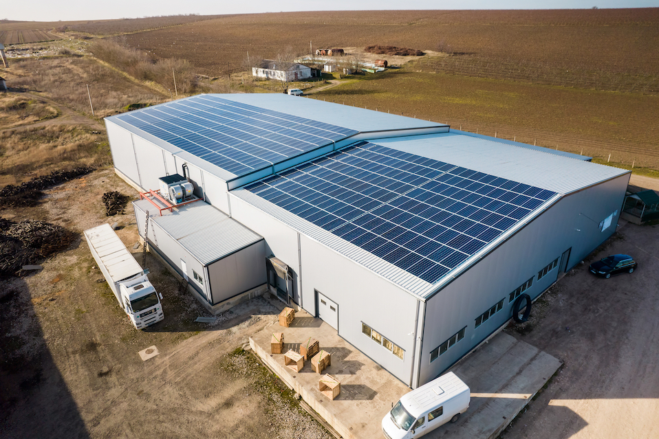 Встановлення СЕС на даху підприємства